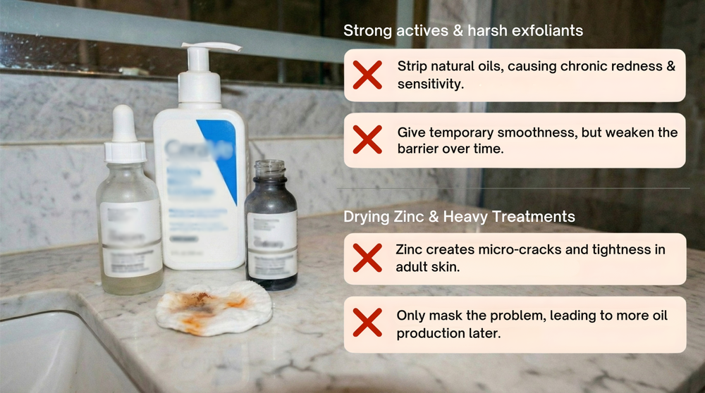 Why Your Current Routine is Making It Worse (The Zinc Trap)